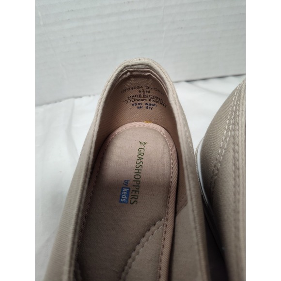 Grasshopper By Keds Sneakers Walking Shoes Womens Size 8.5 M Beige Canvas LaceUp - Picture 10 of 12